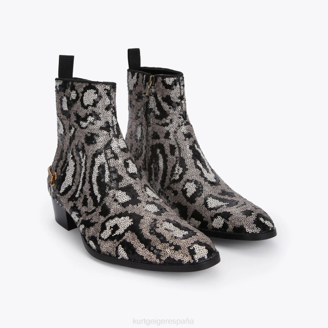 Kurt Geiger hombres Lentejuelas de ginebra de Londres 2LPR654 | calzados combinación beige